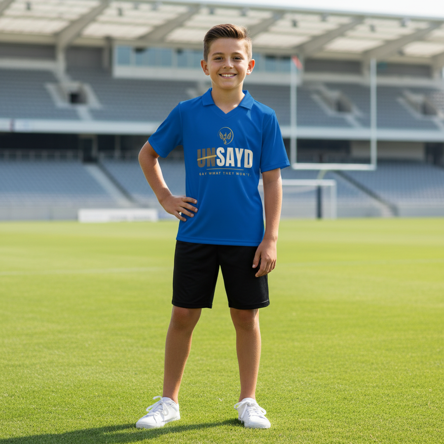 Kids’ UNSAYD Blue Sports Jersey