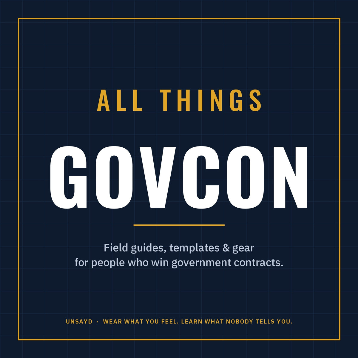 All Things GovCon