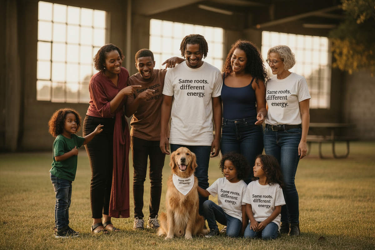 UNSAYD Family Functions collection — matching statement tees and apparel for reunions, holidays and family gatherings