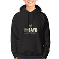 Kids' UNSAYD Black Cotton Hoodie