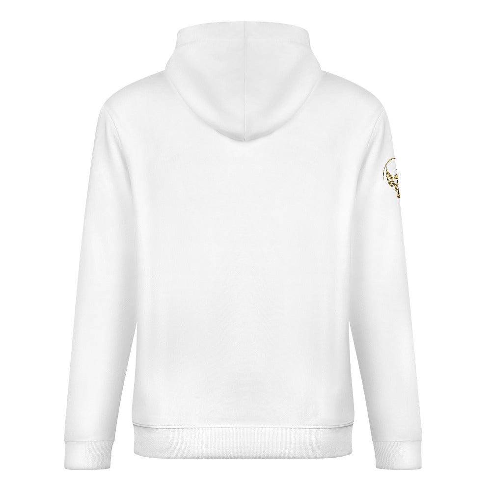 Next Rep. Next Me. White Cotton Hoodie