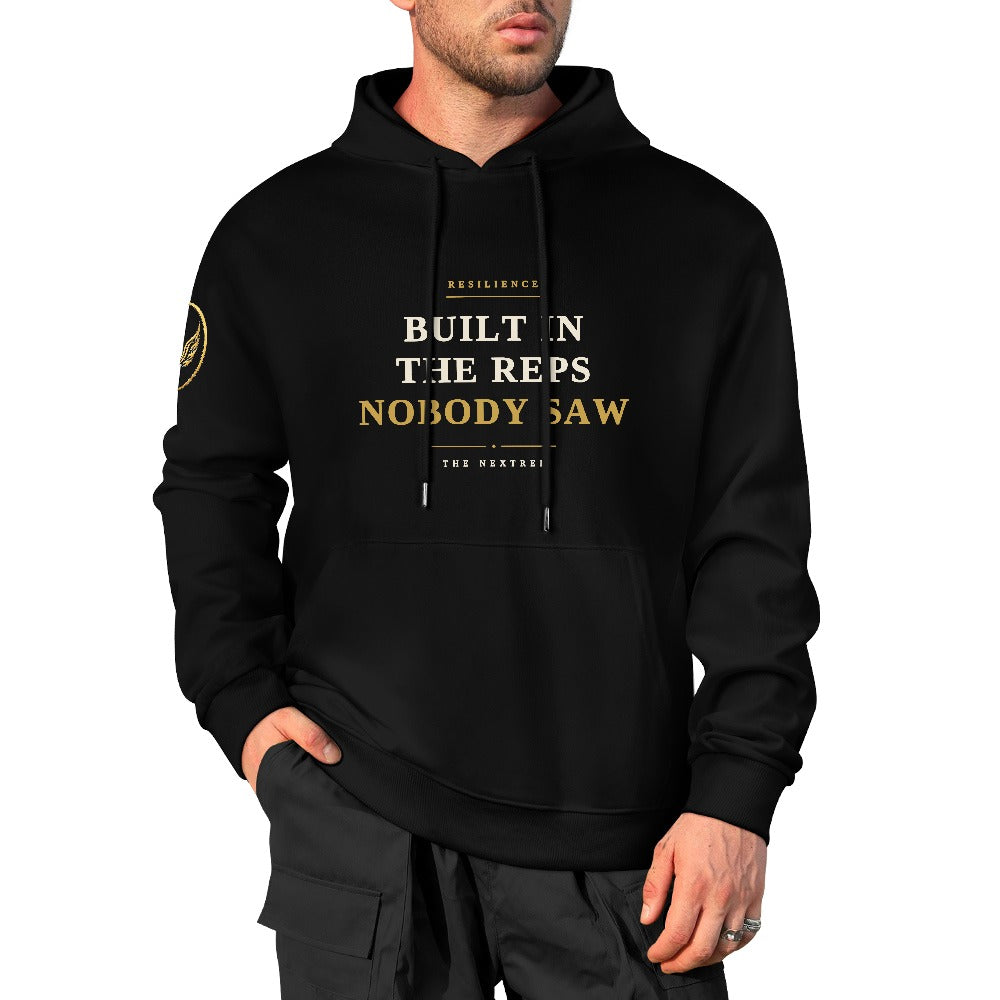 Built in the Reps Nobody Saw | The NextRep Resilience Hoodie — Black
