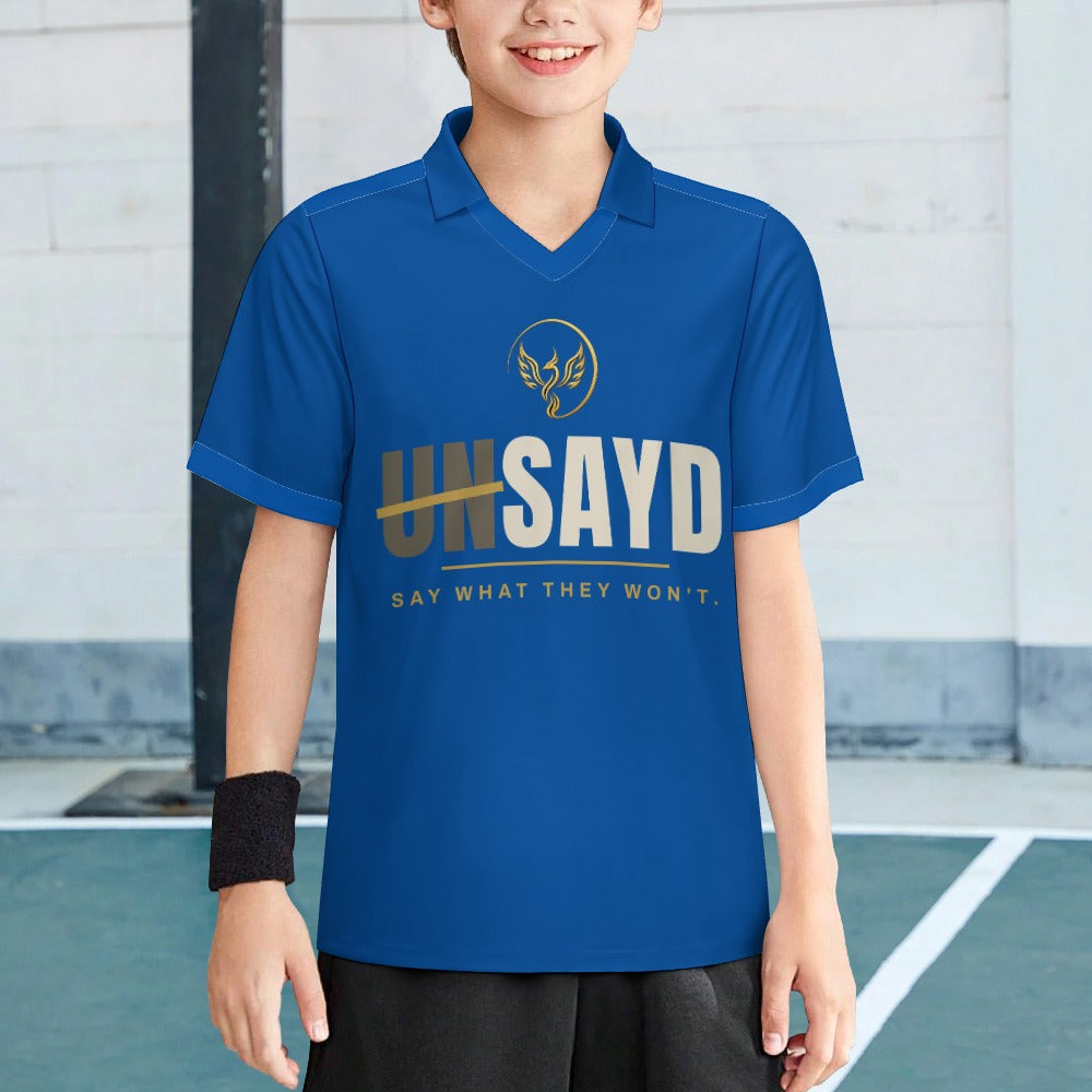 Kids' UNSAYD Blue Sports Jersey