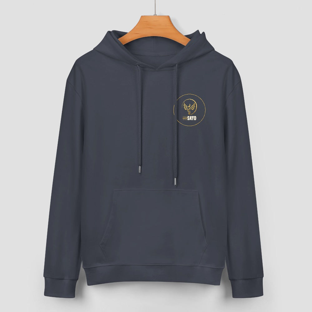 UNSAYD Charcoal Phoenix Cotton Hoodie