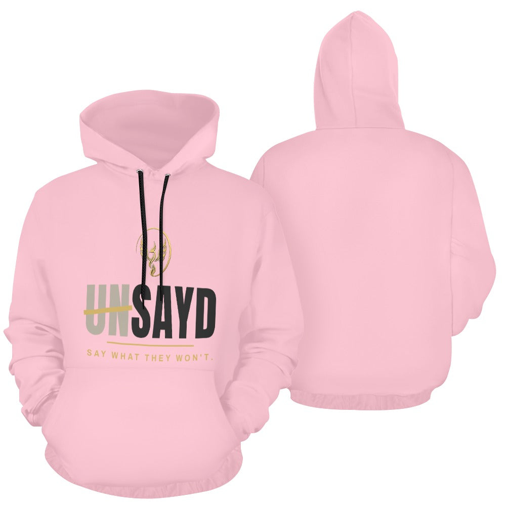 Women's UNSAYD Pink Graphic Hoodie