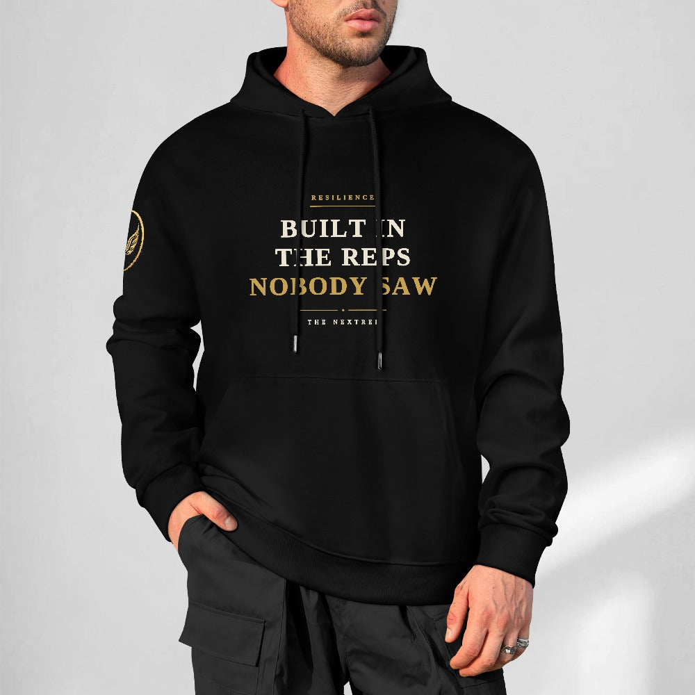 Built in the Reps Nobody Saw | The NextRep Resilience Hoodie — Black