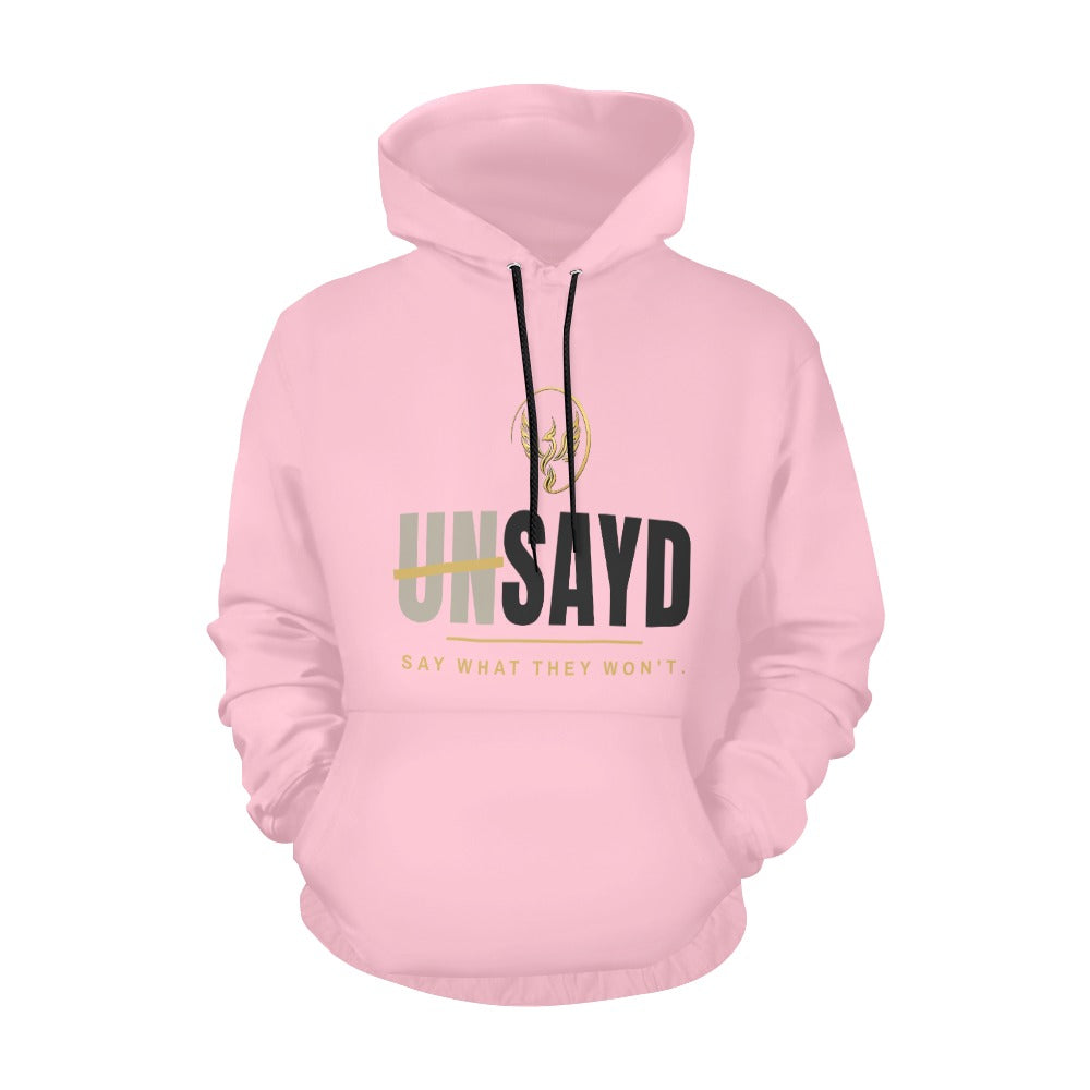 Women's UNSAYD Pink Graphic Hoodie
