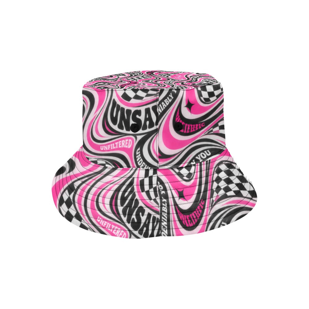 Unapologetic. Unfiltered. | UNSAYD Psychedelic Print Bucket Hat