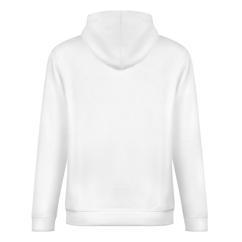 Men's UNSAYD White Cotton Graphic Hoodie