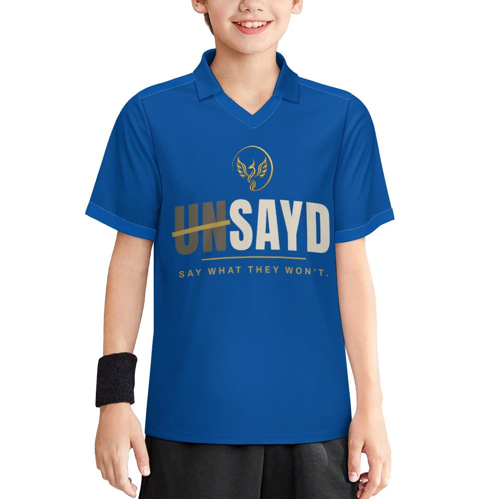 Kids' UNSAYD Blue Sports Jersey