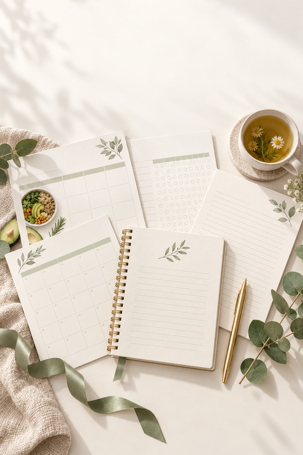 28-Day Self-Care Planner & Wellness Tracker | Printable Daily Habit Journal