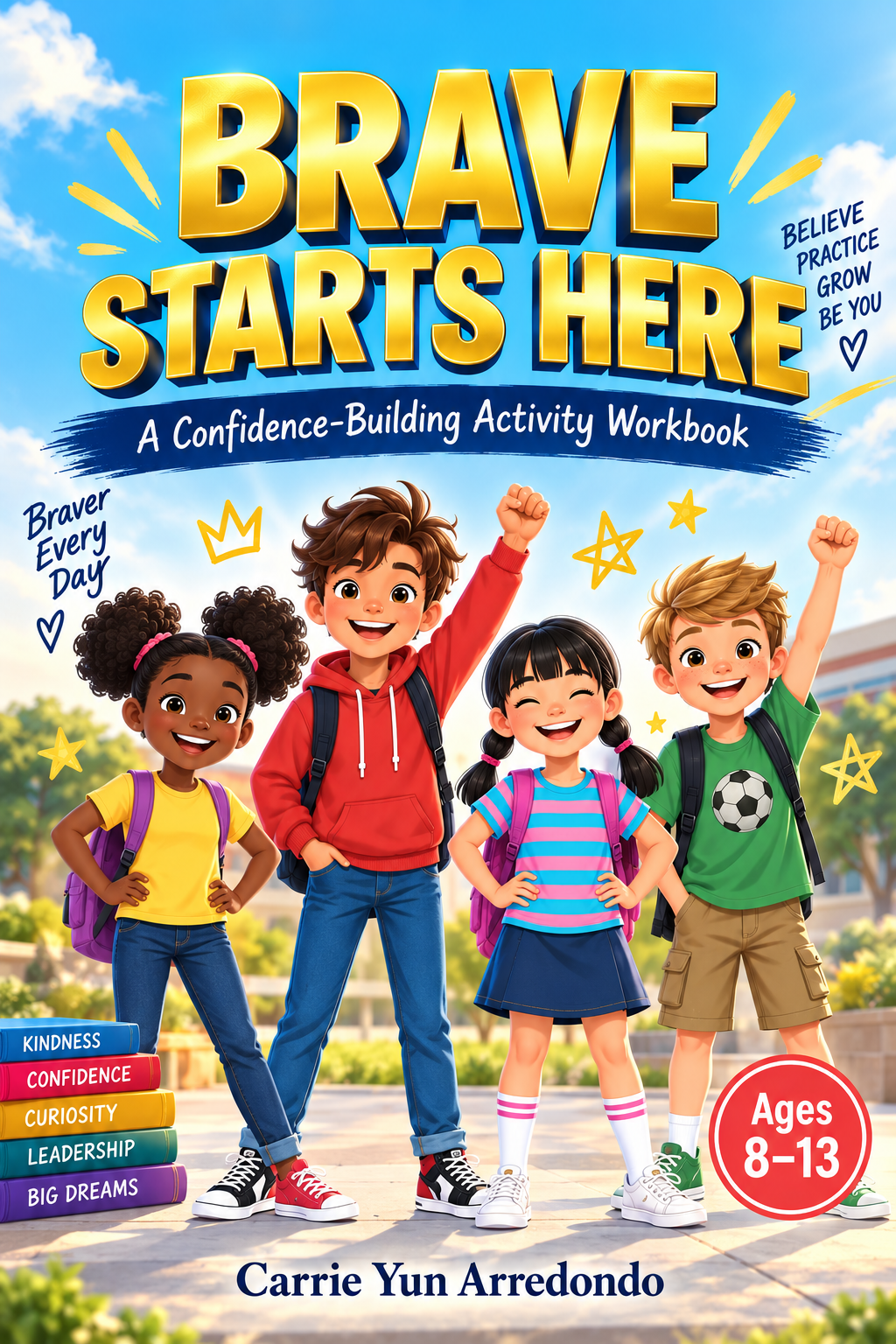 Brave Starts Here | Confidence Workbook for Kids & Tweens Ages 8–13