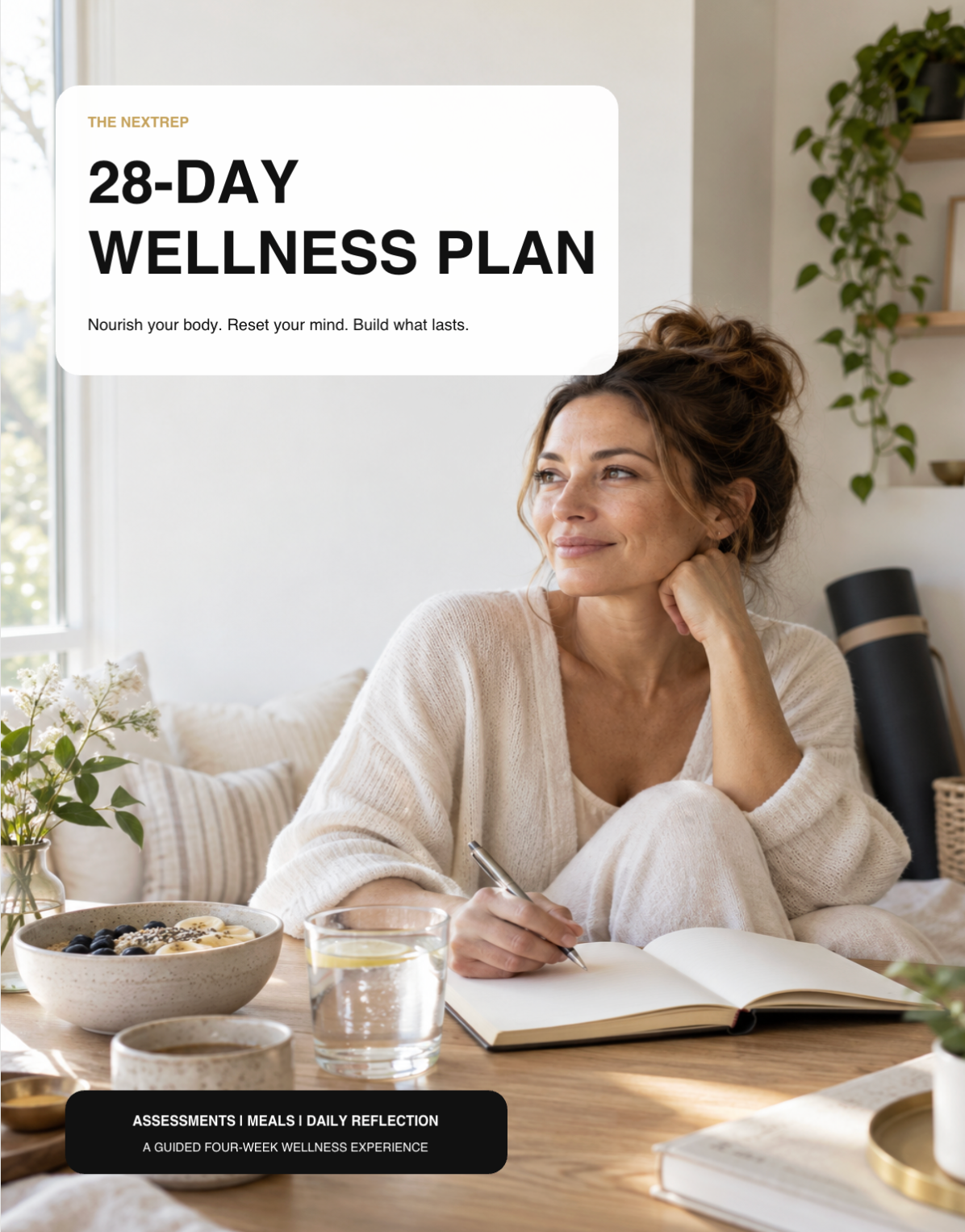 28-Day Self-Care Planner & Wellness Tracker | Printable Daily Habit Journal