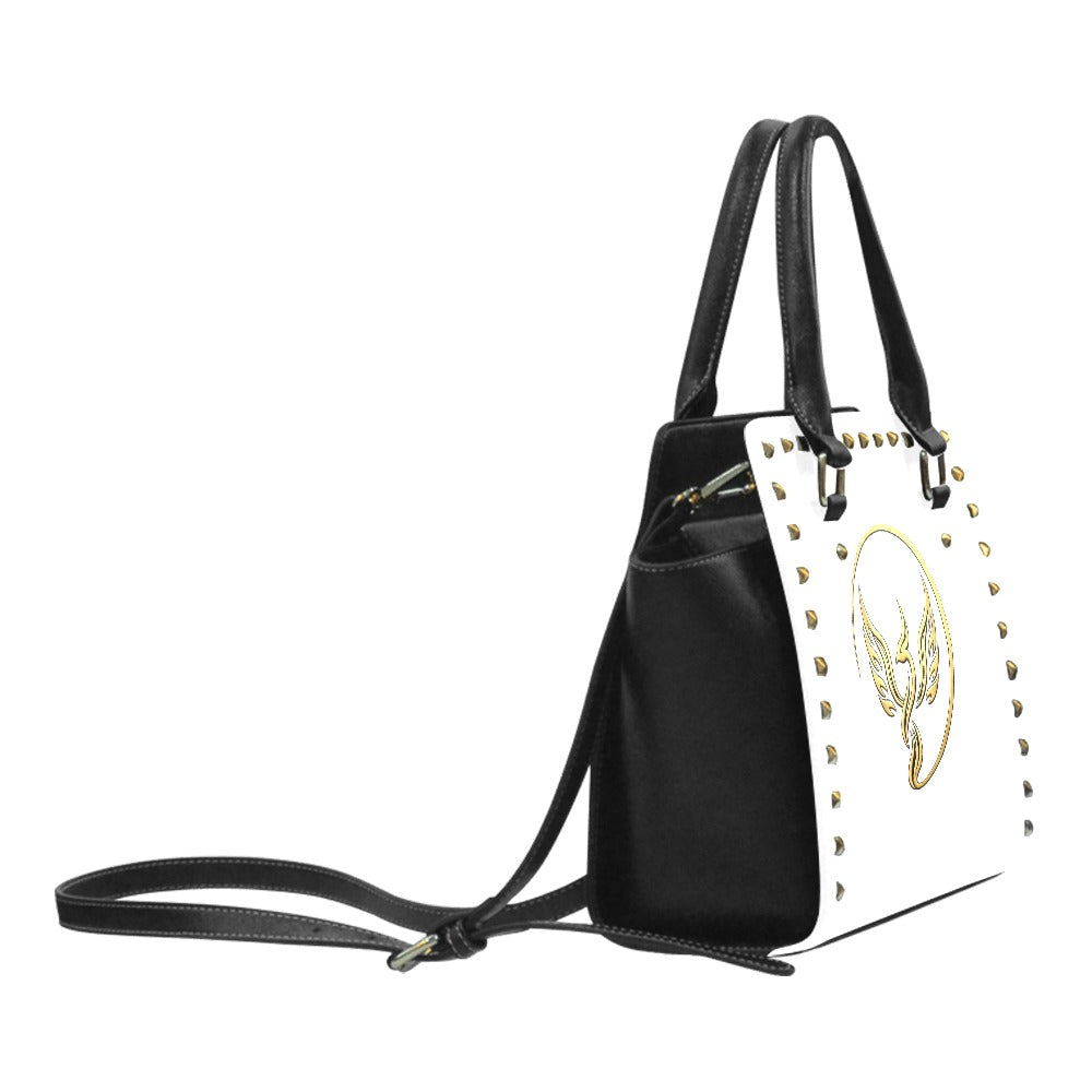 UNSAYD Phoenix Studded Satchel Handbag