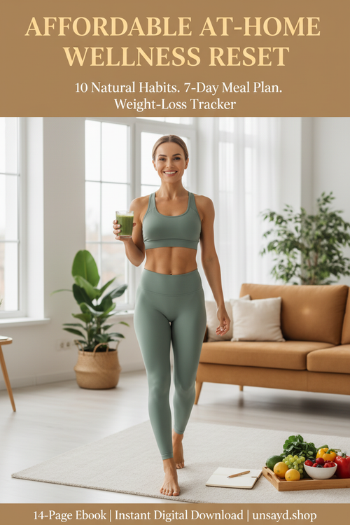 Affordable At-Home Wellness Reset - Pinterest Pin