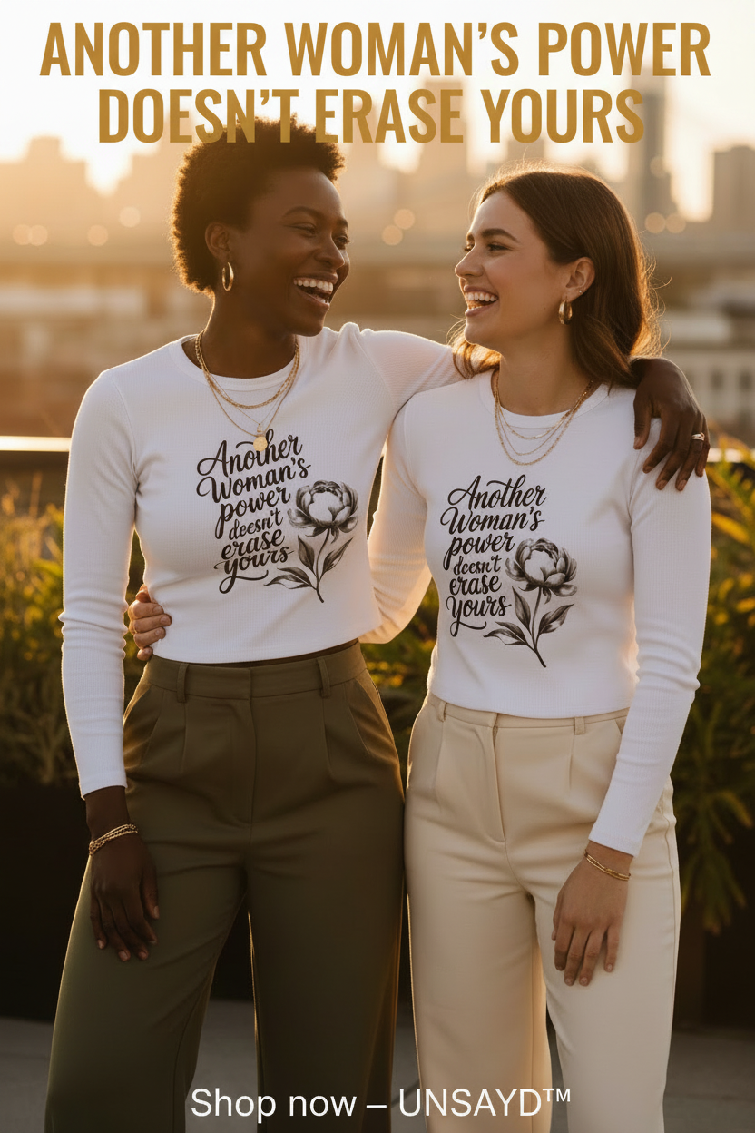Another Woman's Power — Gold Text Overlay