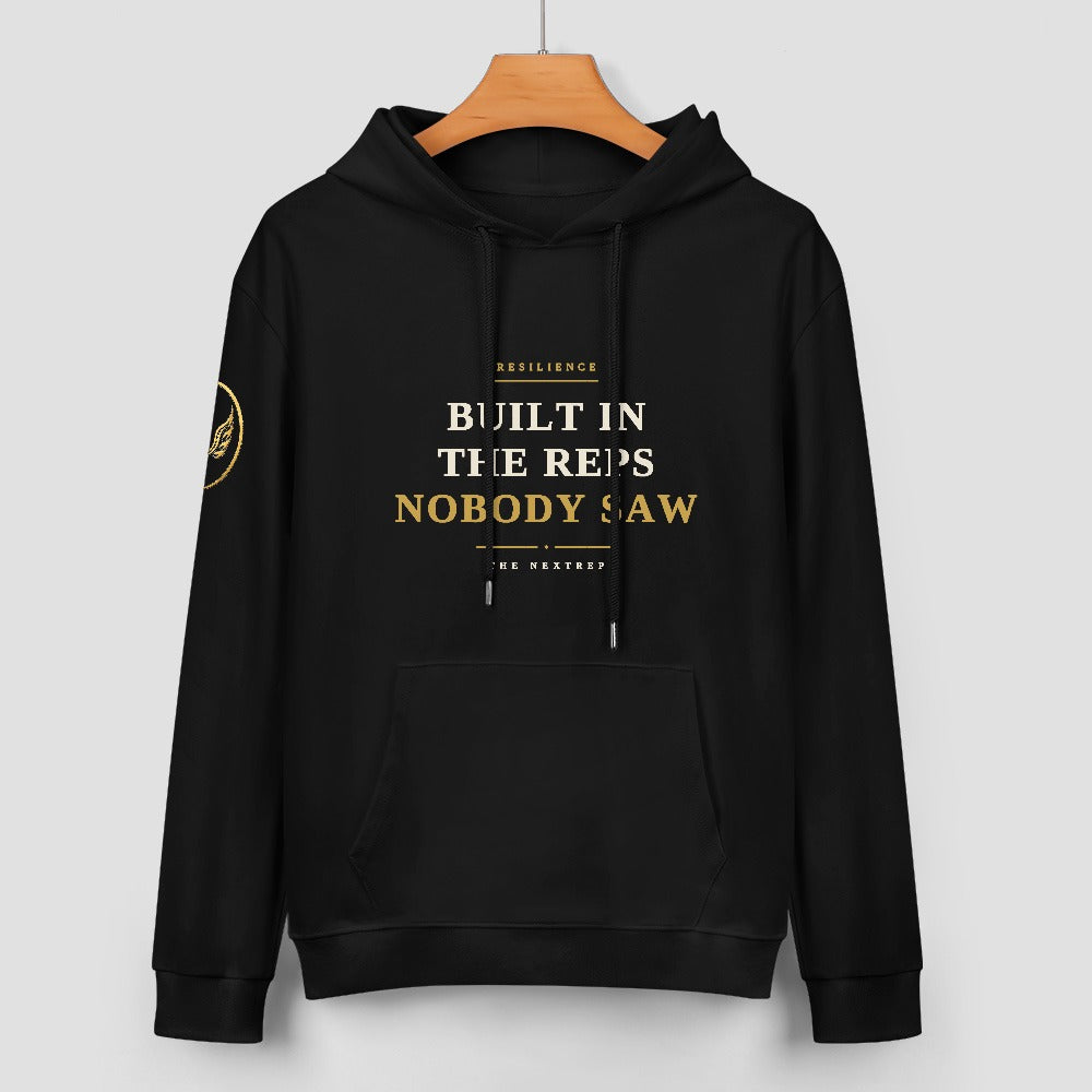 Built in the Reps Nobody Saw | The NextRep Resilience Hoodie — Black