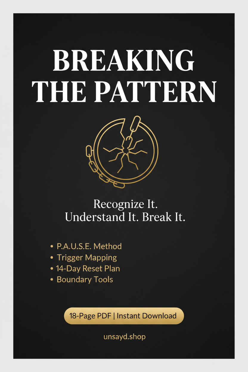 Breaking The Pattern — Graphic