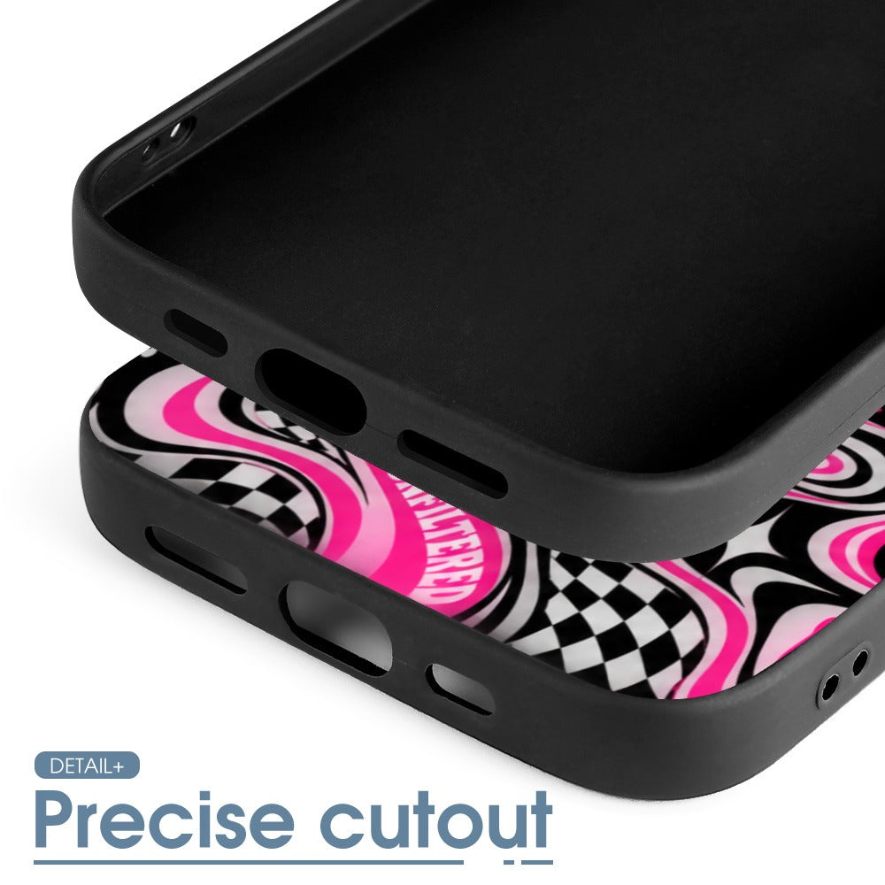 Unapologetic. Unfiltered. | UNSAYD Psychedelic iPhone 15 Case — Black