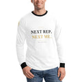 White Long Sleeve Logo Tee | UNSAYD Crown & Bolt Streetwear