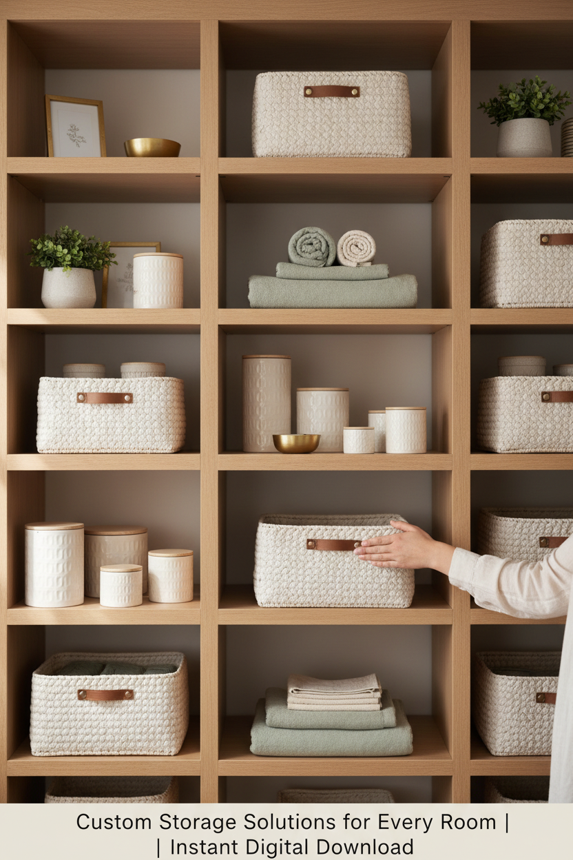 Home Organization Guide | Room-by-Room Decluttering & Storage Workbook