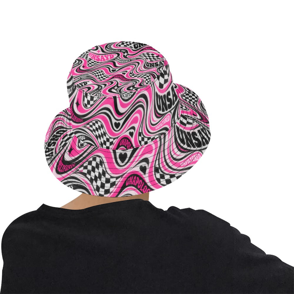Unapologetic. Unfiltered. | UNSAYD Psychedelic Print Bucket Hat