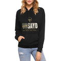 Women's UNSAYD Black All-Over Print Hoodie