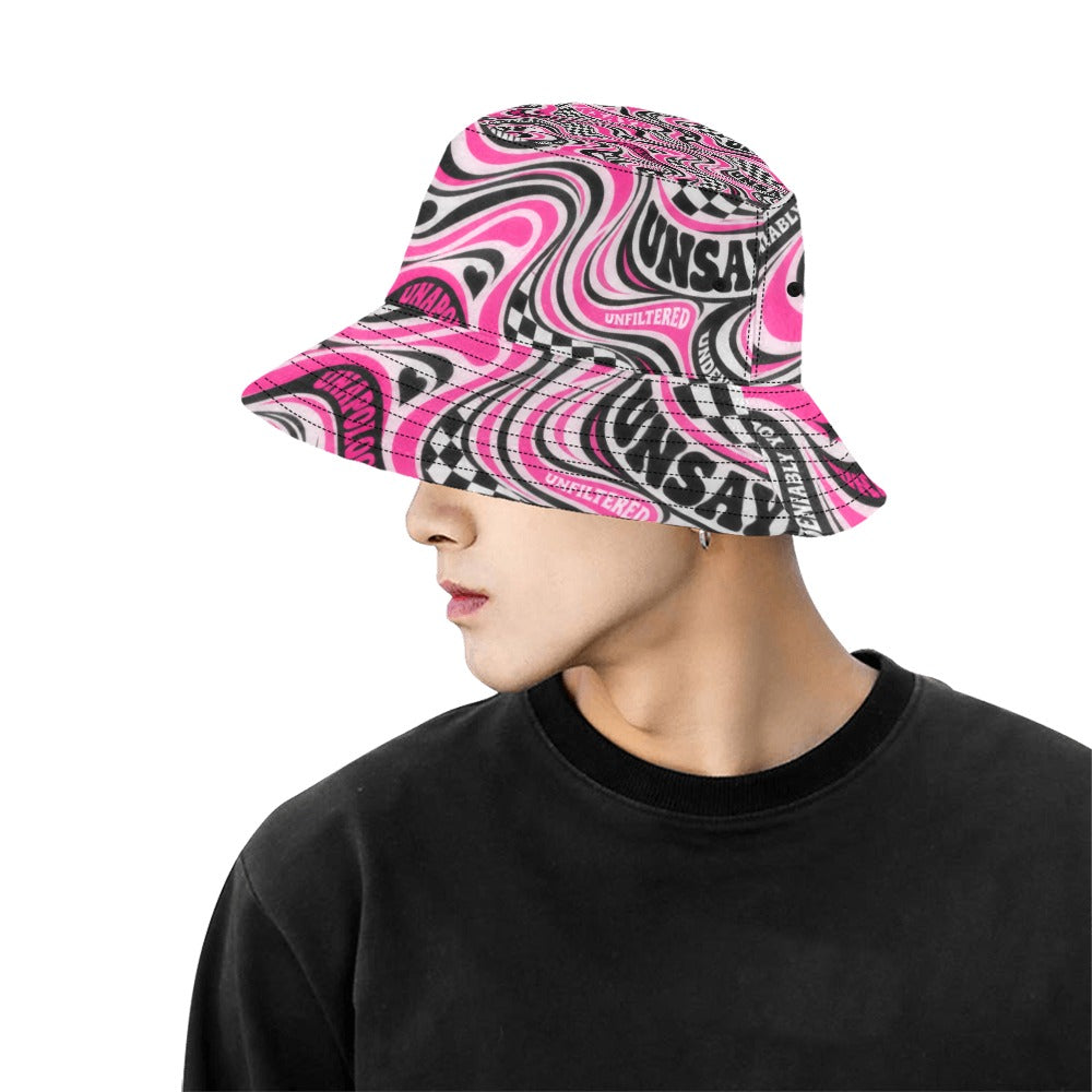 Unapologetic. Unfiltered. | UNSAYD Psychedelic Print Bucket Hat