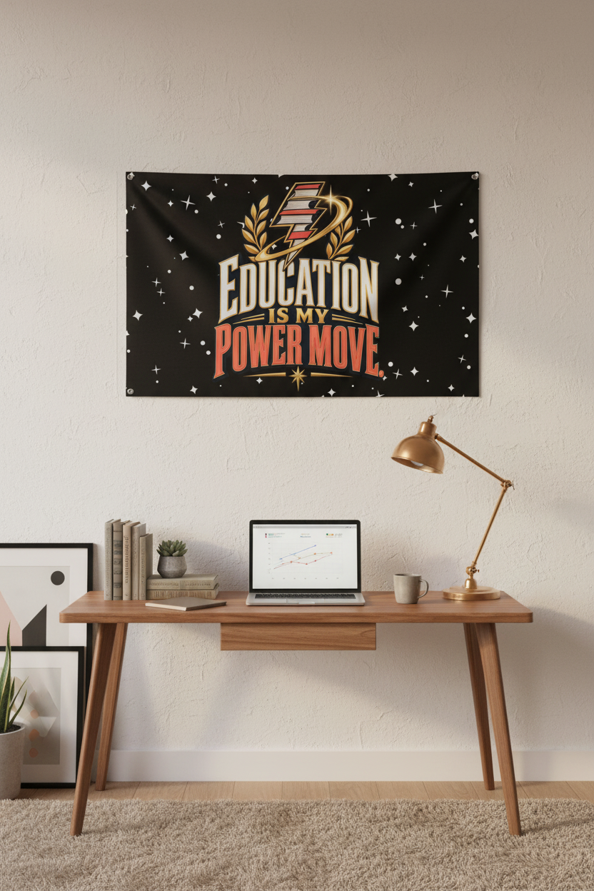 Education Is My Power Move Flag — Pinterest Lifestyle