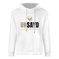 Men's UNSAYD White Cotton Graphic Hoodie