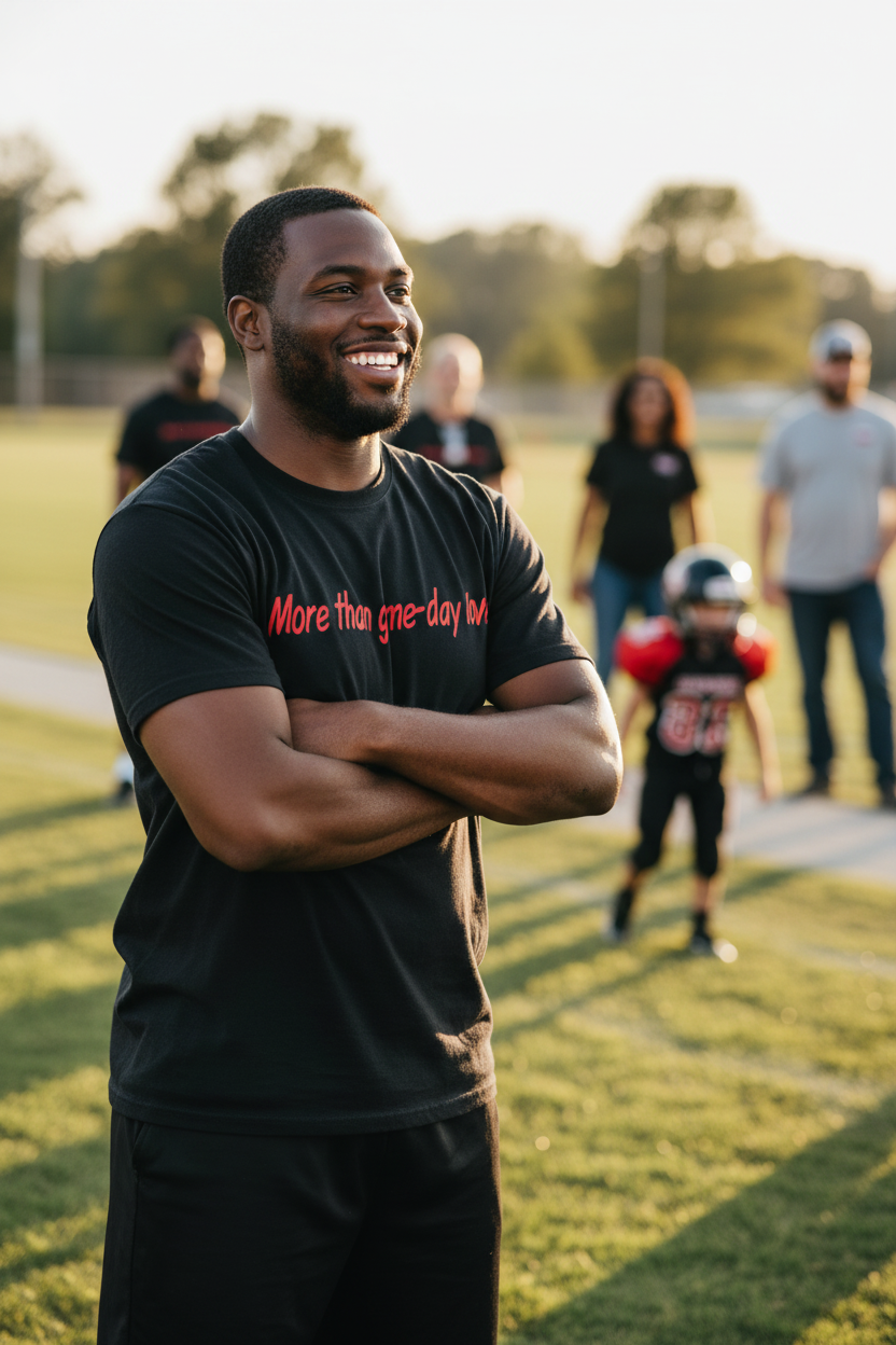 More Than Game-Day Love – Ride or Die Heavyweight Tee lifestyle Pinterest image