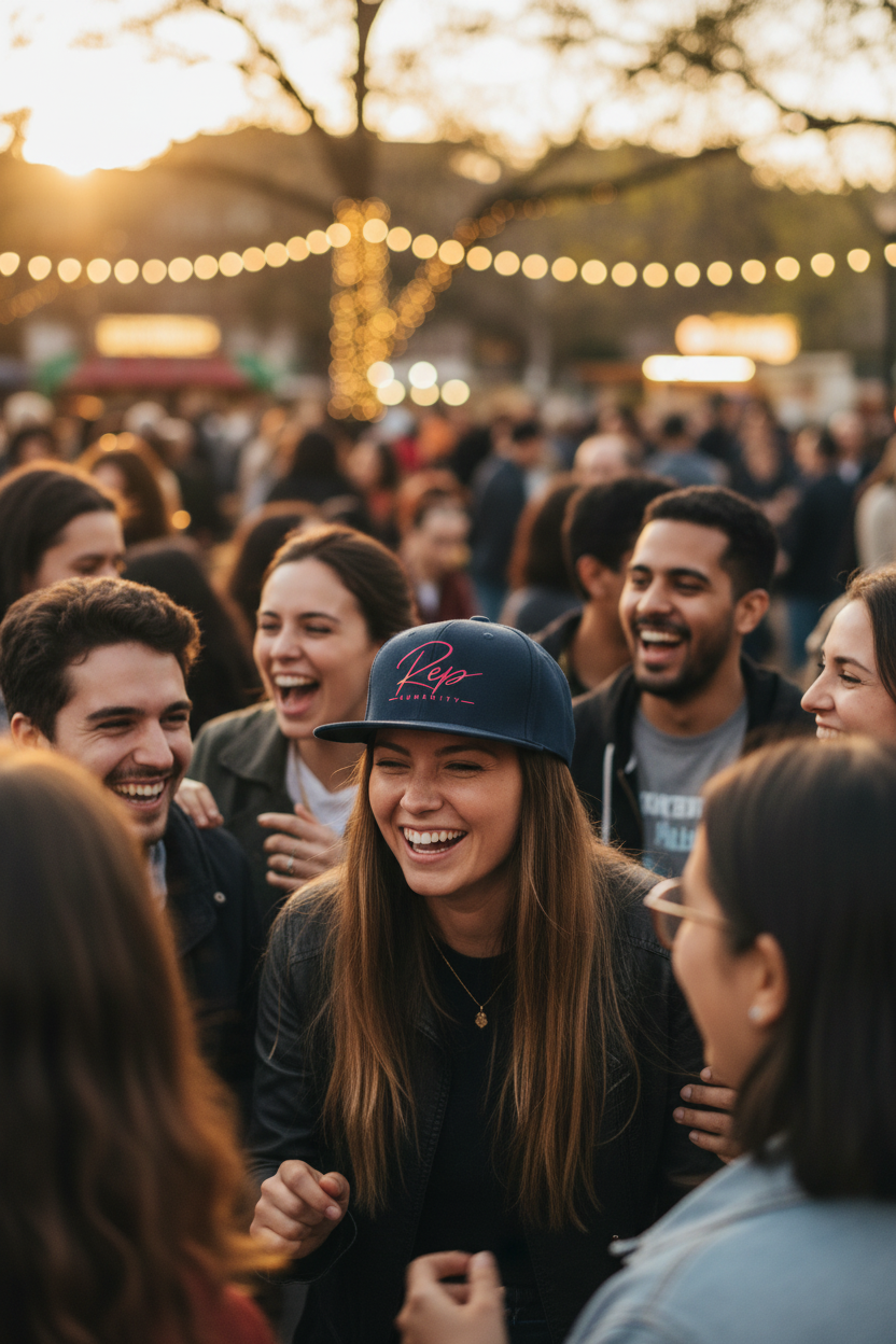 Humanity – Rep Humanity Snapback Hat lifestyle Pinterest image