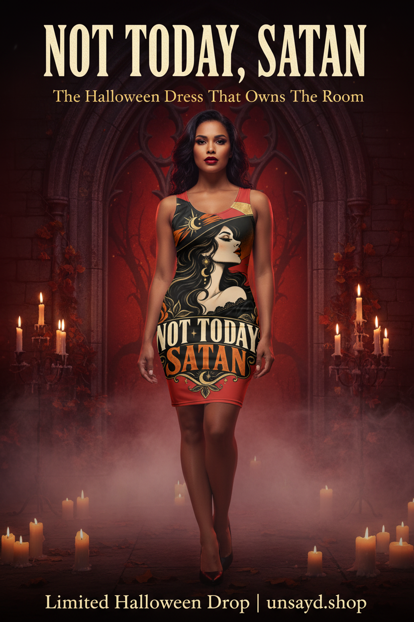 Not Today Satan - Scroll Stopping Pinterest Pin