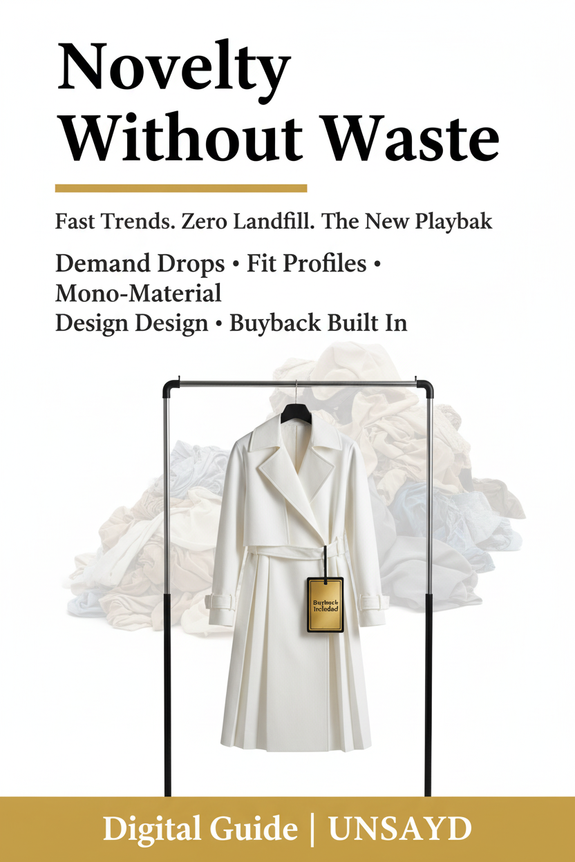 Novelty Without Waste — Pinterest Pin (Larger Text)