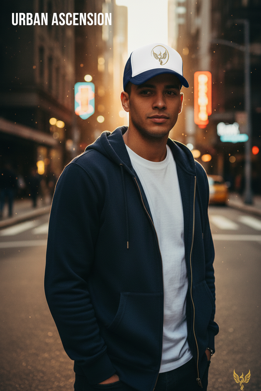 Gold Phoenix Trucker Cap