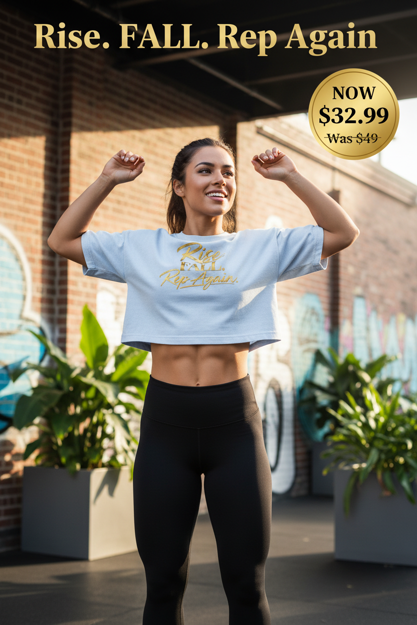 Rise. Fall. Rep Again. Crop Tee — Pinterest Sale Pin $32.99