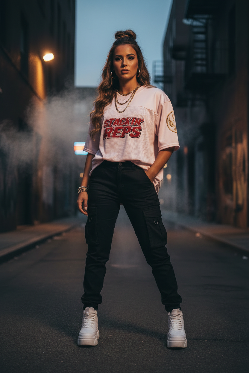 Stackin' Reps Football Jersey - Women's Lifestyle