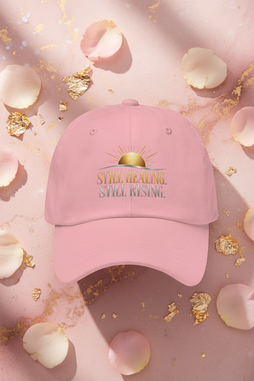 Still Healing Still Rising Hat Flat Lay