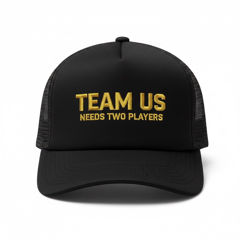 Team Us Foam Trucker Hat - Black