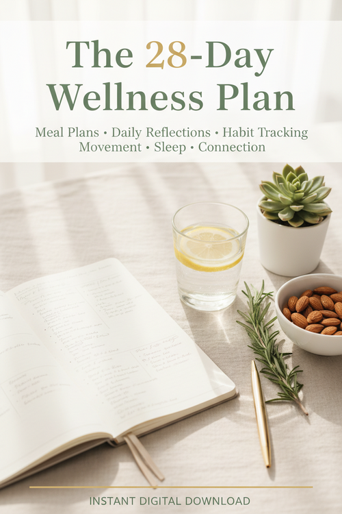 28-Day Self-Care Planner & Wellness Tracker | Printable Daily Habit Journal