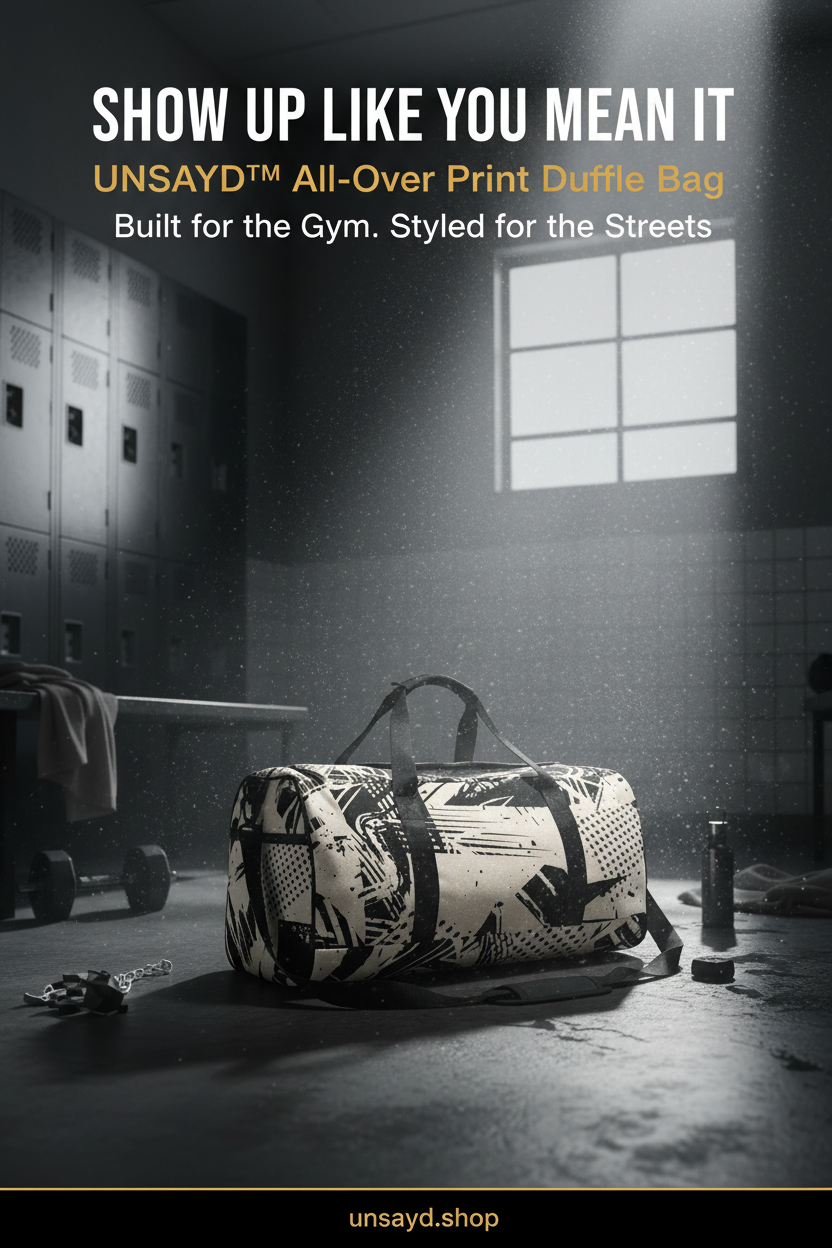 UNSAYD Duffle Bag Pinterest Pin
