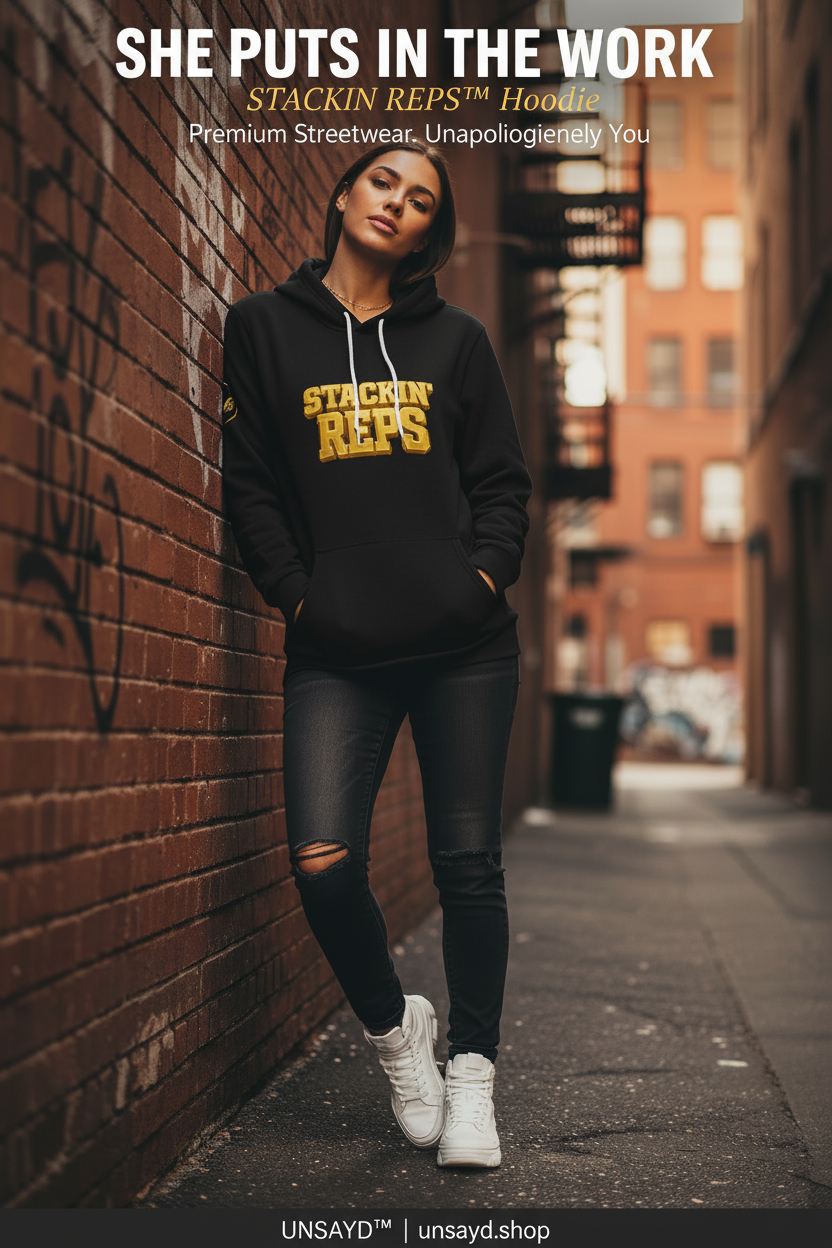 UNSAYD Stackin' Reps Hoodie - Face Visible