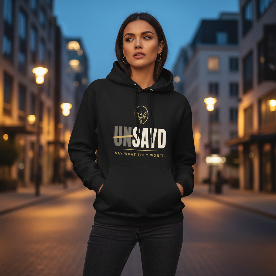 Women’s UNSAYD Black Hoodie