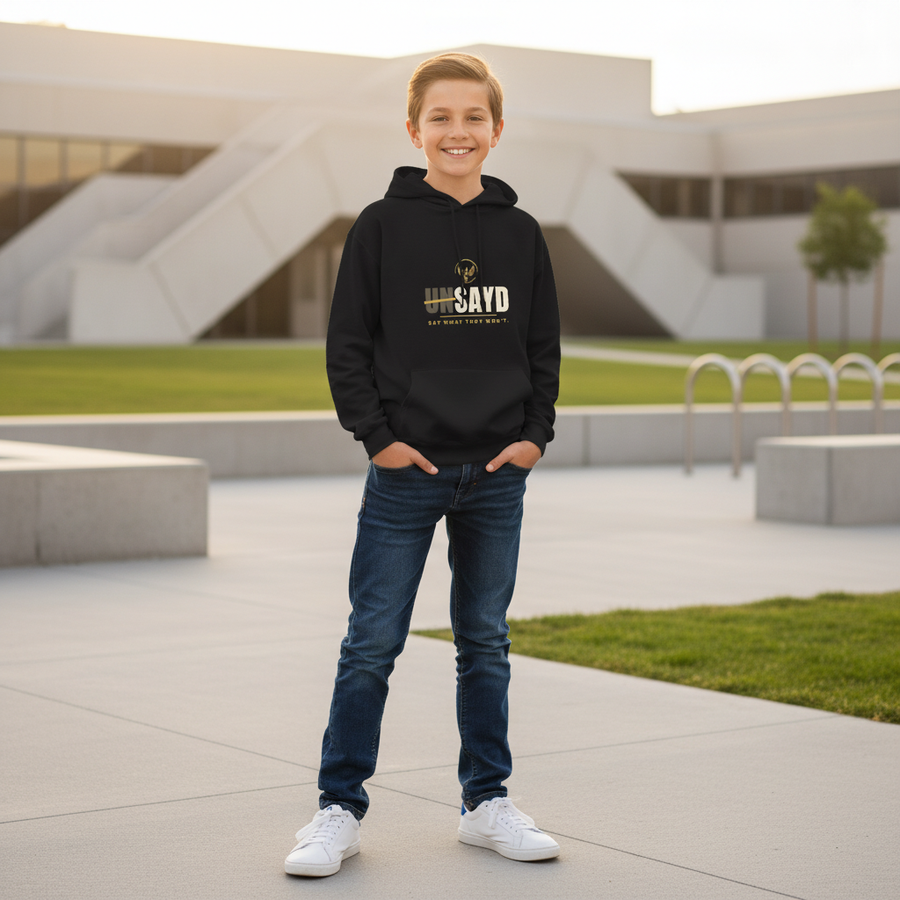 Youth UNSAYD Hoodie – Black